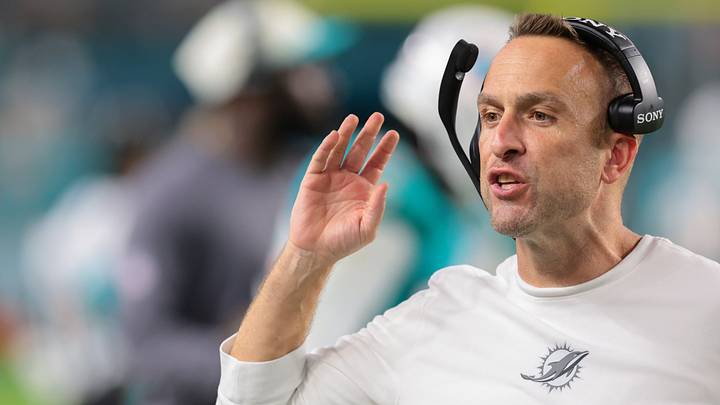 Miami Dolphins head coach Jeff Hafley reacts against the Atlanta Falcons during the second half at Hard Rock Stadium. Miami Dolphins head coach Jeff Hafley reacts against the Atlanta Falcons during the second half at Hard Rock Stadium.