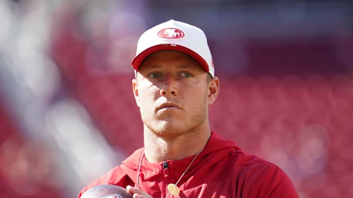 San Francisco 49ers running back Christian McCaffrey (23)