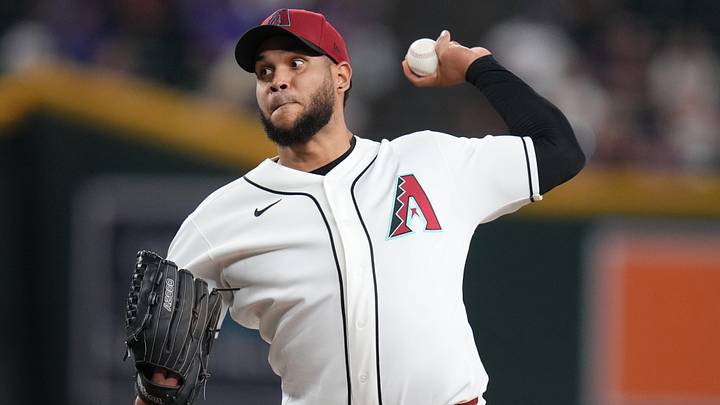 Arizona Diamondbacks left-hander Eduardo Rodriguez (57) pitches against the San Francisco Giants on June 29, 2026, at Chase Field in Phoenix.