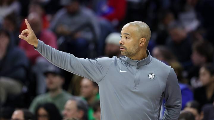 Mar 14, 2026; Philadelphia, Pennsylvania, USA; Brooklyn Nets head coach Jordi Fernandez reacts during the second quarter against the Philadelphia 76ers at Xfinity Mobile Arena. Mandatory Credit: Bill Streicher-Imagn Images Mar 14, 2026; Philadelphia, Pennsylvania, USA; Brooklyn Nets head coach Jordi Fernandez reacts during the second quarter against the Philadelphia 76ers at Xfinity Mobile Arena. Mandatory Credit: Bill Streicher-Imagn Images