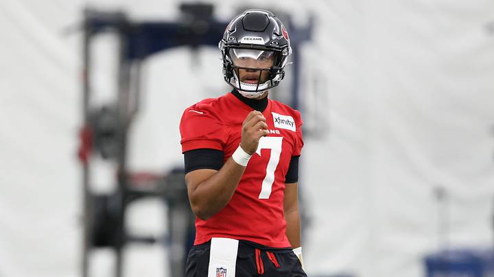 Texans quarterback C.J. Stroud has shown better command of Houston's offense during training camp. Texans quarterback C.J. Stroud has shown better command of Houston's offense during training camp.