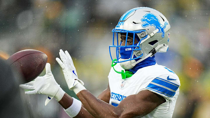 Detroit Lions cornerback Terrion Arnold (0). Detroit Lions cornerback Terrion Arnold (0).