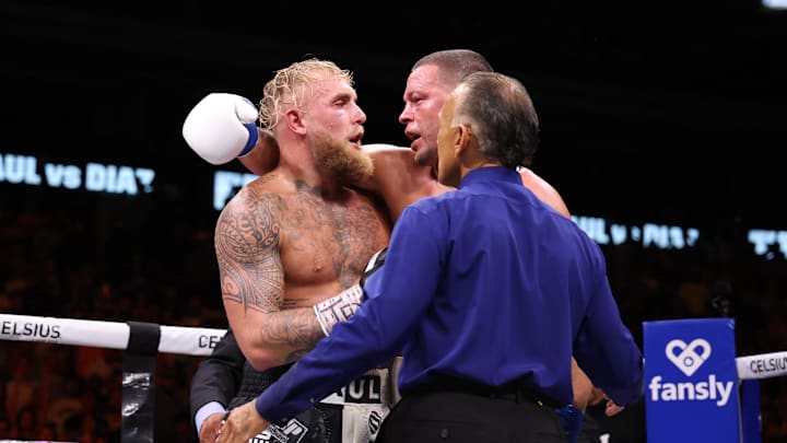 Jake Paul and Nate Diaz fought a couple years ago. Now Diaz is fighting for Paul on Netflix. Jake Paul and Nate Diaz fought a couple years ago. Now Diaz is fighting for Paul on Netflix.