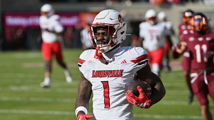Louisville running back Isaac Brown Louisville running back Isaac Brown