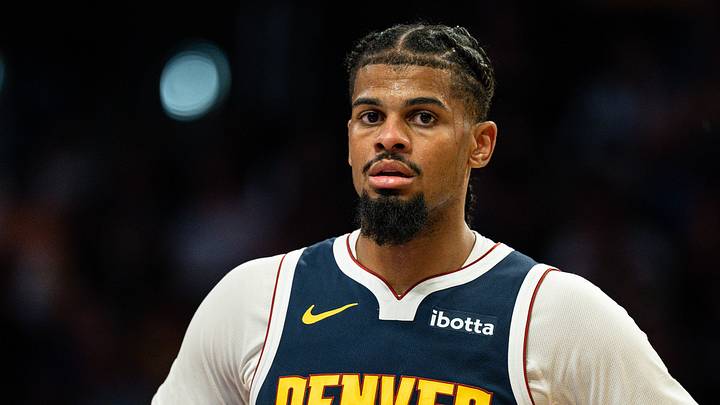 Oct 16, 2026; Los Angeles, California, USA; Denver Nuggets forward Bryce Hopkins (13) during the fourth quarter in a game against the Los Angeles Lakers at Crypto.com Arena. Mandatory Credit: Jon Endow-Imagn Images
