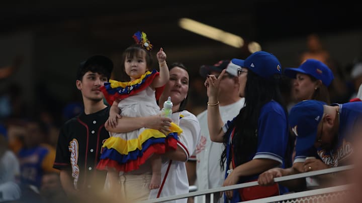 Venezuela fans at loanDepot Park