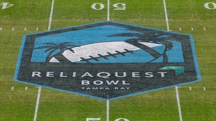 A view of the stadium before the ReliaQuest Bowl featuring the LSU Tigers and Wisconsin Badgers at Raymond James Stadium on Jan. 1, 2024.