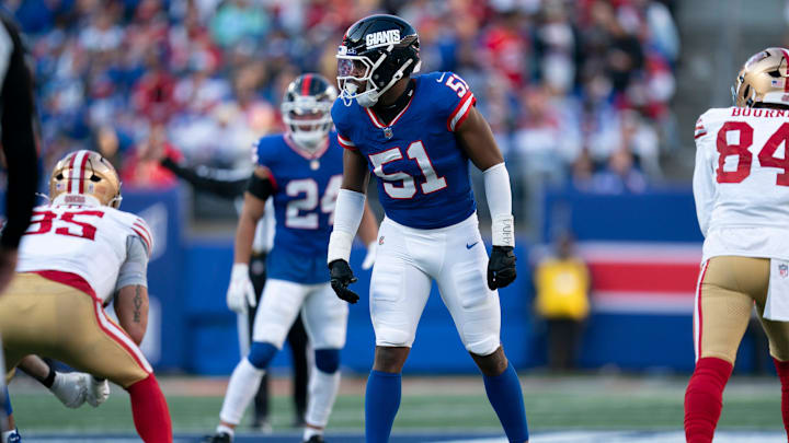 Abdul Carter did not take the field for the first defensive possession against New England.