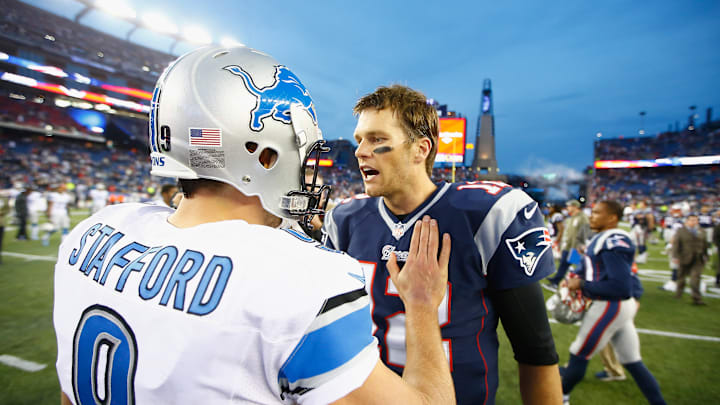 Matthew Stafford, Tom Brady