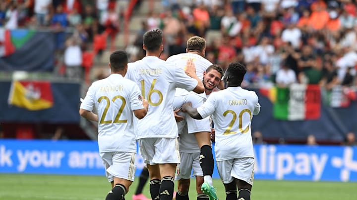 Italia celebra un gol