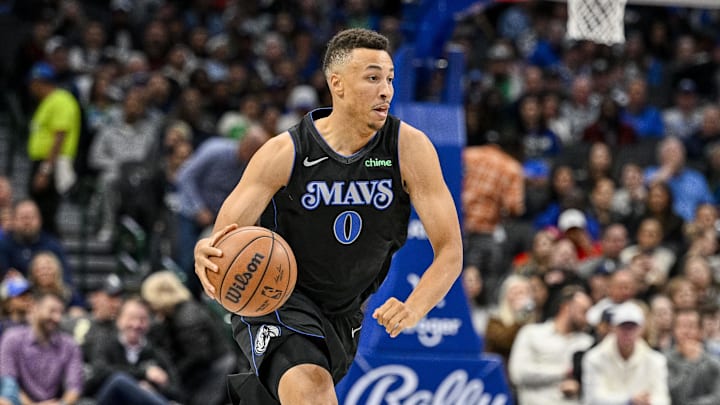Nov 28, 2023; Dallas, Texas, USA; Dallas Mavericks guard Dante Exum