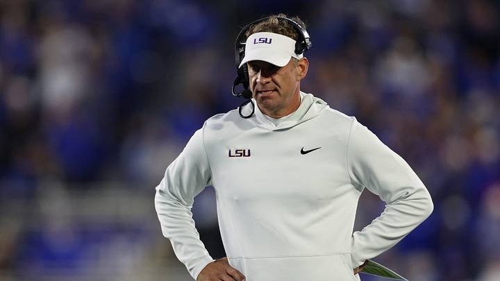 LSU Tigers head coach Lane Kiffin. Mandatory Credit: Jordan Prather-Imagn Images LSU Tigers head coach Lane Kiffin. Mandatory Credit: Jordan Prather-Imagn Images