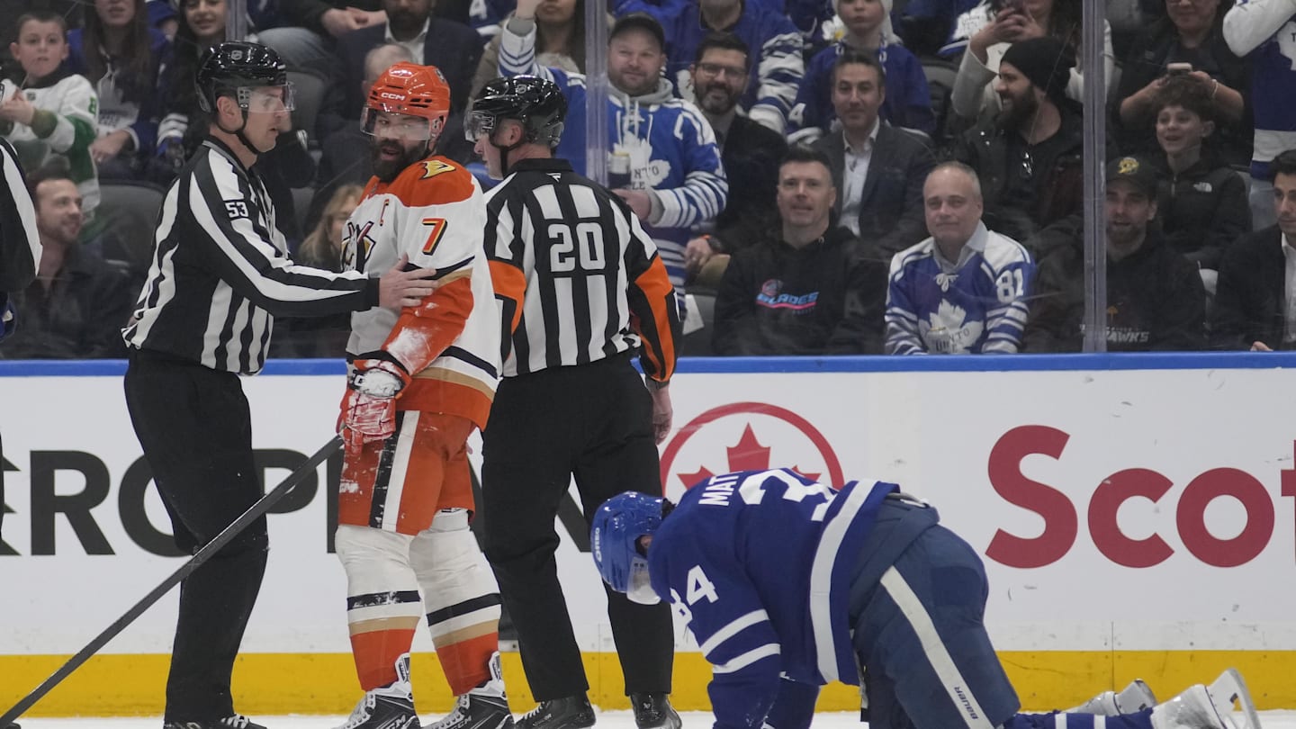 Radko Gudas Takes out Auston Mathews Four Weeks After Knocking Sidney Crosby Out of Olympics