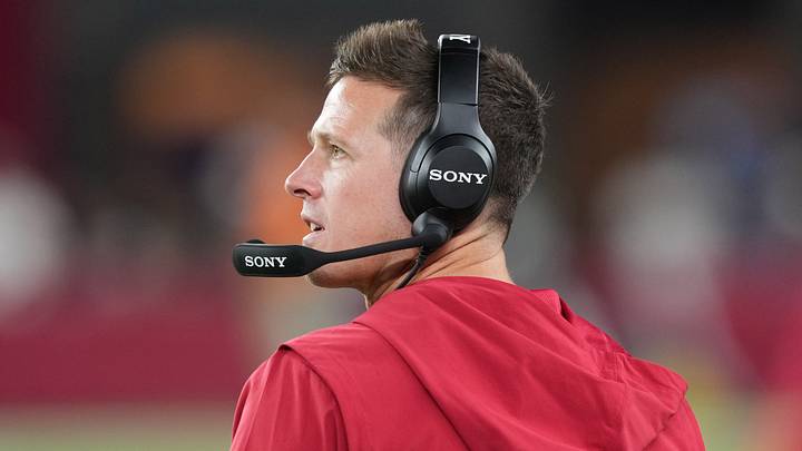 Aug 22, 2026; Glendale, Arizona, USA; Arizona Cardinals head coach Mike LaFleur looks on against the Dallas Cowboys during the second half at State Farm Stadium. Mandatory Credit: Joe Camporeale-Imagn Images Aug 22, 2026; Glendale, Arizona, USA; Arizona Cardinals head coach Mike LaFleur looks on against the Dallas Cowboys during the second half at State Farm Stadium. Mandatory Credit: Joe Camporeale-Imagn Images