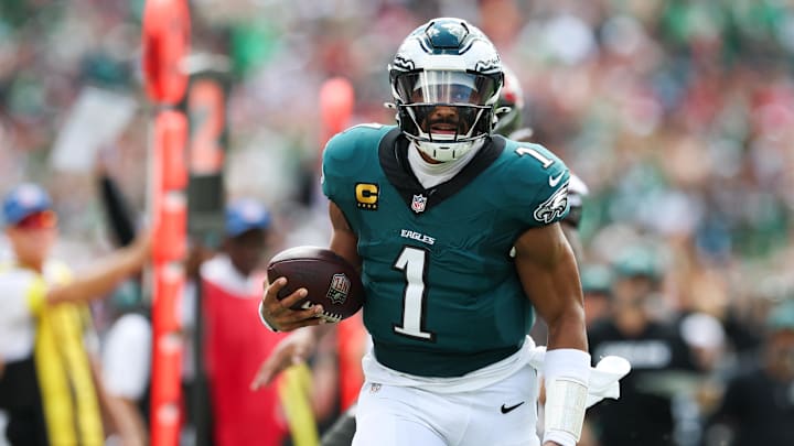 Philadelphia Eagles quarterback Jalen Hurts is a good bet to score on Sunday afternoon.