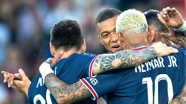 Neymar, Kylian Mbappé, Lionel Messi