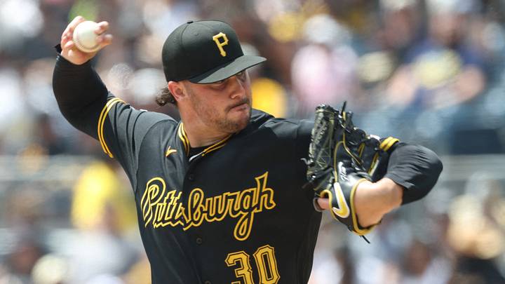 Jul 12, 2026; Pittsburgh, Pennsylvania, USA; Pittsburgh Pirates starting pitcher Paul Skenes (30) delivers a pitch against the Milwaukee Brewers during the first inning at PNC Park. Mandatory Credit: Charles LeClaire-Imagn Images Jul 12, 2026; Pittsburgh, Pennsylvania, USA; Pittsburgh Pirates starting pitcher Paul Skenes (30) delivers a pitch against the Milwaukee Brewers during the first inning at PNC Park. Mandatory Credit: Charles LeClaire-Imagn Images