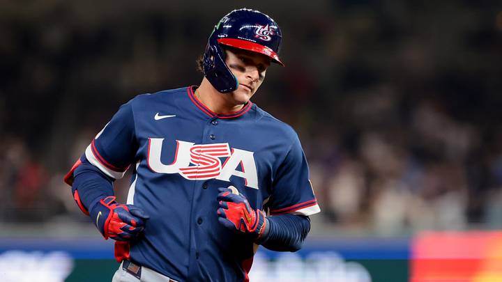 Mar 15, 2026; Miami, FL, United States; United States left fielder Roman Anthony (3) rounds the bases after hitting a home run in the fourth inning against the Dominican Republic during a semifinal game of the 2026 World Baseball Classic at loanDepot Park. Mandatory Credit: Sam Navarro-Imagn Images Mar 15, 2026; Miami, FL, United States; United States left fielder Roman Anthony (3) rounds the bases after hitting a home run in the fourth inning against the Dominican Republic during a semifinal game of the 2026 World Baseball Classic at loanDepot Park. Mandatory Credit: Sam Navarro-Imagn Images