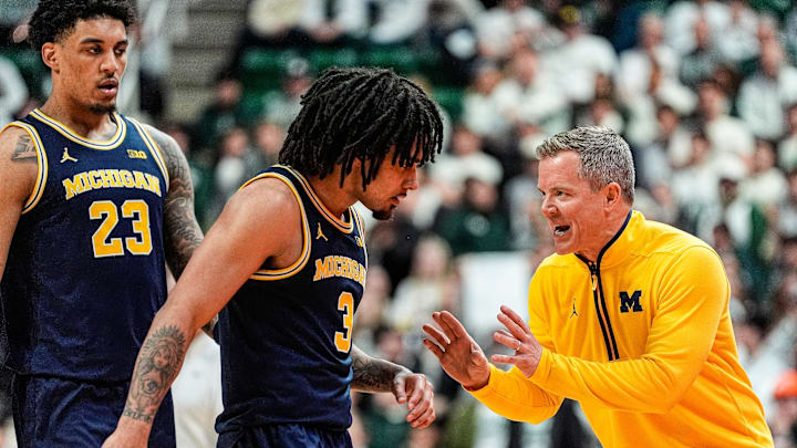 Dusty May, Elliot Cadeu, Yaxel Lendeborg, Michigan Wolverines Dusty May, Elliot Cadeu, Yaxel Lendeborg, Michigan Wolverines