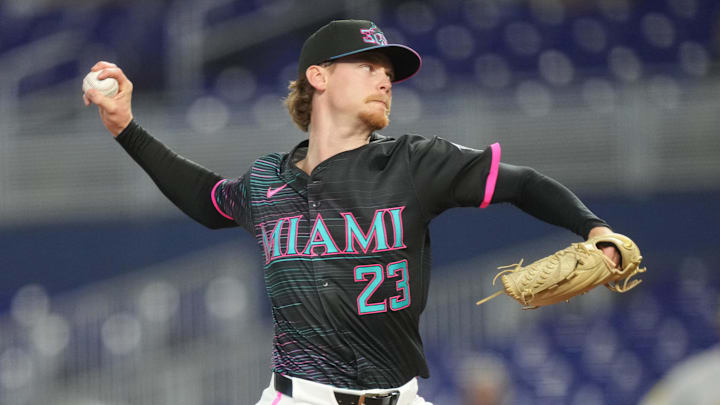 Miami Marlins pitcher Max Meyer is a solid prop target on Tuesday.