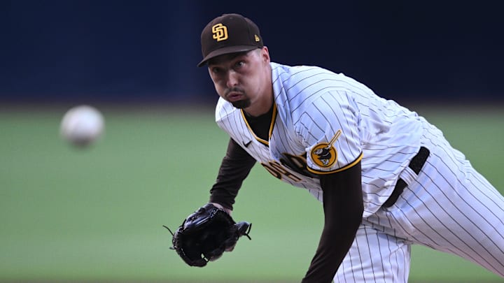 San Diego Padres starting pitcher Blake Snell