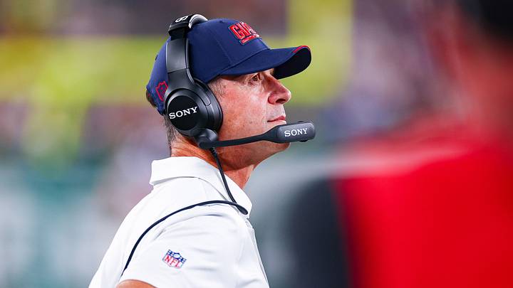 New York Giants head coach John Harbaugh