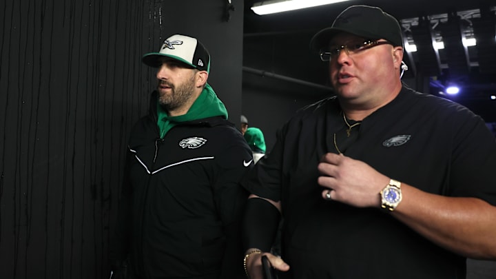 Eagles head coach Nick Sirianni and Dom DiSandro