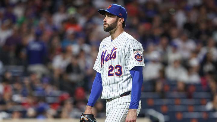 May 26, 2026; New York City, New York, USA; New York Mets starting pitcher David Peterson (23) walks off the field after getting taken out in the sixth inning against the Cincinnati Reds at Citi Field. Mandatory Credit: Wendell Cruz-Imagn Images May 26, 2026; New York City, New York, USA; New York Mets starting pitcher David Peterson (23) walks off the field after getting taken out in the sixth inning against the Cincinnati Reds at Citi Field. Mandatory Credit: Wendell Cruz-Imagn Images