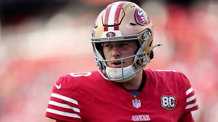 San Francisco 49ers quarterback Mac Jones