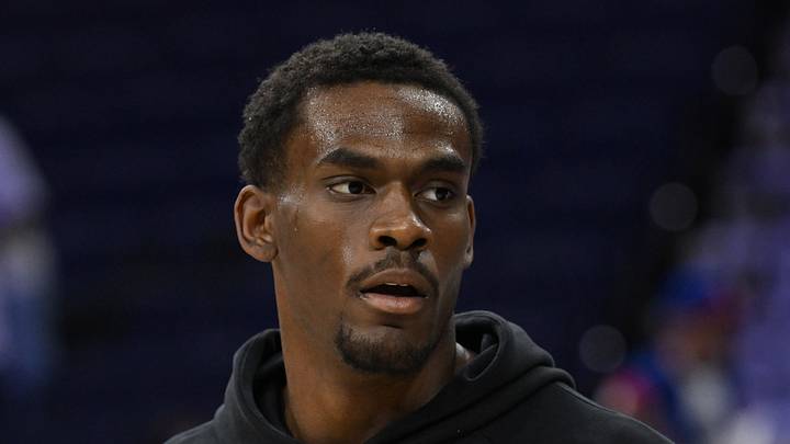 Apr 4, 2026; Philadelphia, Pennsylvania, USA; Jalen Duren #0 of the Detroit Pistons during warmups against the Philadelphia 76ers at Xfinity Mobile Arena. Mandatory Credit: Eric Hartline-Imagn Images Apr 4, 2026; Philadelphia, Pennsylvania, USA; Jalen Duren #0 of the Detroit Pistons during warmups against the Philadelphia 76ers at Xfinity Mobile Arena. Mandatory Credit: Eric Hartline-Imagn Images