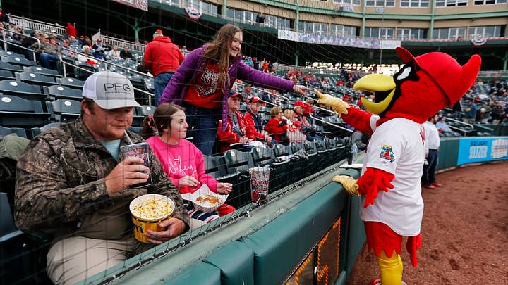 The Springfield Cardinals took on the Wichita Wind Surge during the Cardinals home opener at Hammons Field on Thursday, April 6, 2023.