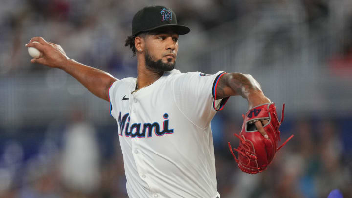 Miami Marlins starting pitcher Roddery Munoz.