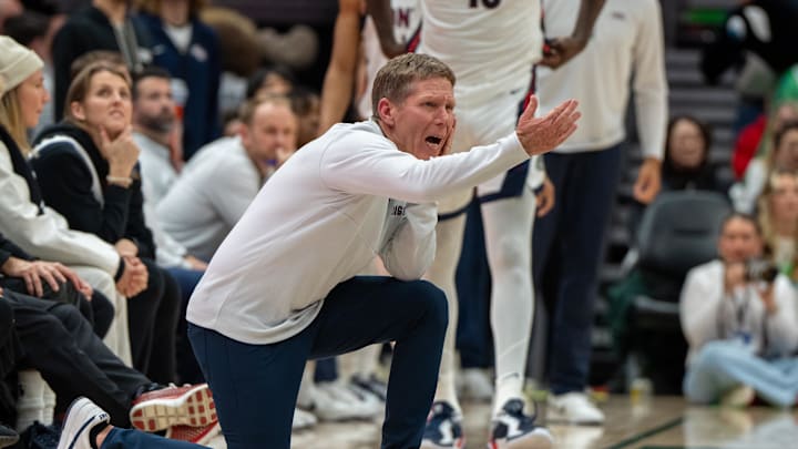 Gonzaga Bulldogs head coach Mark Few Gonzaga Bulldogs head coach Mark Few