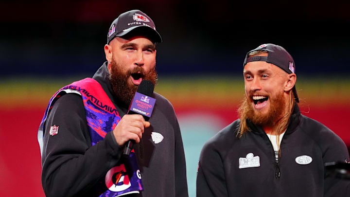 Travis Kelce (left) and George Kittle (right) are two of the founders of Tight End University and two of the biggest names to watch on National Tight End Day. 
