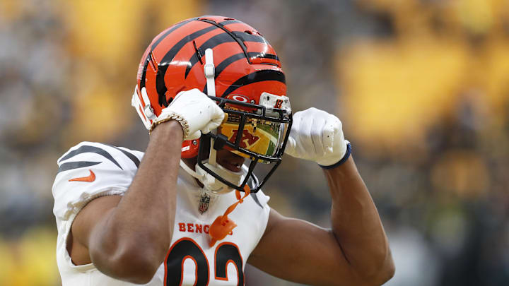 Dec 23, 2023; Pittsburgh, Pennsylvania, USA; Cincinnati Bengals wide receiver Tyler Boyd (83) Dec 23, 2023; Pittsburgh, Pennsylvania, USA; Cincinnati Bengals wide receiver Tyler Boyd (83)