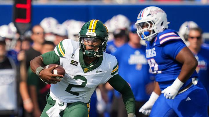 Oct 24, 2026; Lawrence, Kansas, USA; Baylor Bears quarterback DJ Lagway Oct 24, 2026; Lawrence, Kansas, USA; Baylor Bears quarterback DJ Lagway