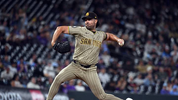 Sep 16, 2026; Denver, Colorado, USA; San Diego Padres pitcher Robbie Ray (38) pitches in the second inning against the Colorado Rockies at Coors Field. Mandatory Credit: Christopher Hanewinckel-Imagn Images Sep 16, 2026; Denver, Colorado, USA; San Diego Padres pitcher Robbie Ray (38) pitches in the second inning against the Colorado Rockies at Coors Field. Mandatory Credit: Christopher Hanewinckel-Imagn Images