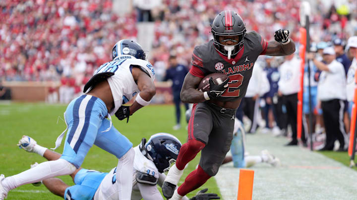 Oklahoma running back Jovantae Barnes Oklahoma running back Jovantae Barnes