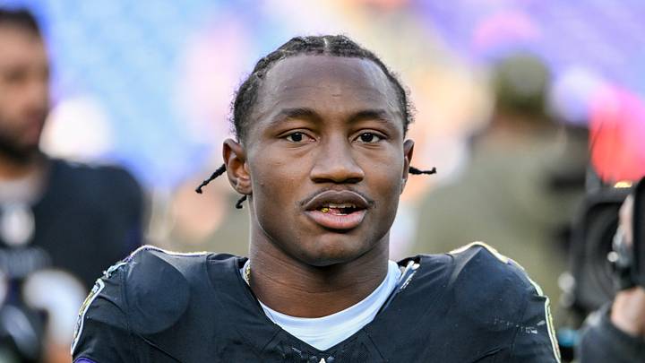 Oct 26, 2025; Baltimore, Maryland, USA; Baltimore Ravens wide receiver Zay Flowers (4) on the field after the game against the Chicago Bears at M&T Bank Stadium. Mandatory Credit: Tommy Gilligan-Imagn Images Oct 26, 2025; Baltimore, Maryland, USA; Baltimore Ravens wide receiver Zay Flowers (4) on the field after the game against the Chicago Bears at M&T Bank Stadium. Mandatory Credit: Tommy Gilligan-Imagn Images
