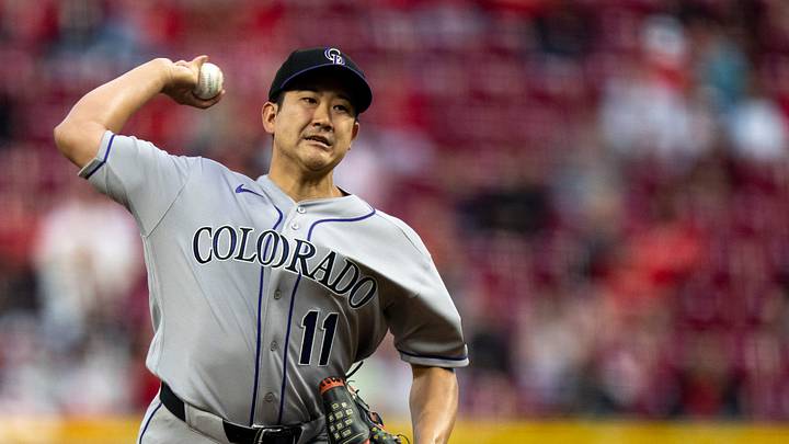 Colorado Rockies pitcher Tomoyuki Sugano.