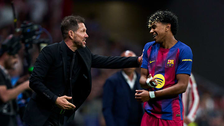 Diego Simeone et Lamine Yamal