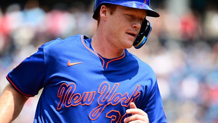 Aug 6, 2026; Cleveland, Ohio, USA; New York Mets first baseman Eric Wagaman (39) rounds third base en route to scoring on a home run hit by catcher Luis Torrens (not pictured) during the second inning against the Cleveland Guardians at Progressive Field. Mandatory Credit: Ken Blaze-Imagn Images Aug 6, 2026; Cleveland, Ohio, USA; New York Mets first baseman Eric Wagaman (39) rounds third base en route to scoring on a home run hit by catcher Luis Torrens (not pictured) during the second inning against the Cleveland Guardians at Progressive Field. Mandatory Credit: Ken Blaze-Imagn Images