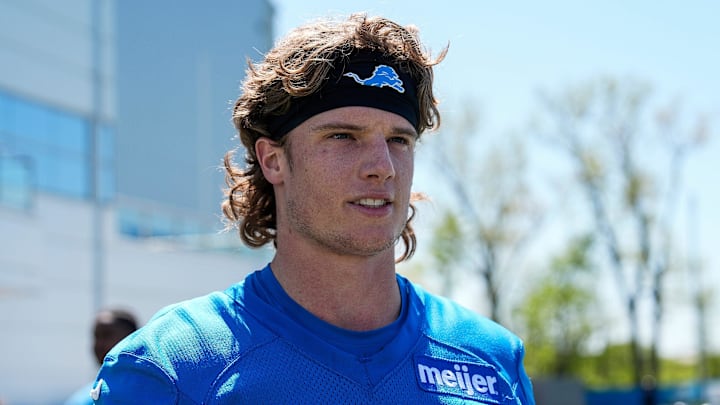 Detroit Lions wide receiver Isaac TeSlaa. Detroit Lions wide receiver Isaac TeSlaa.