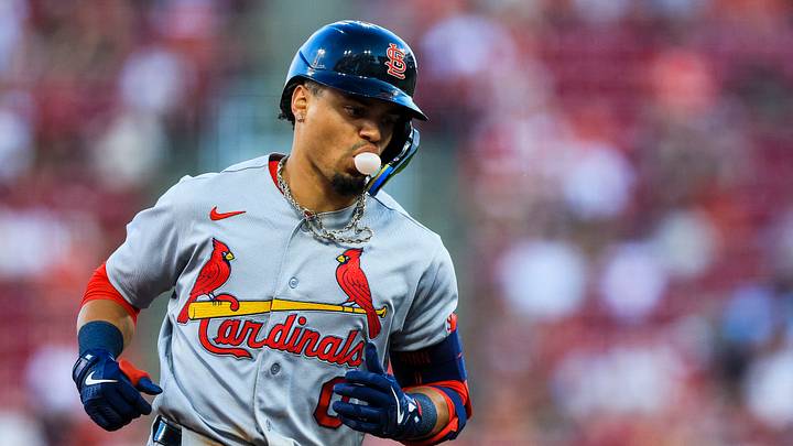 Aug 18, 2026; Cincinnati, Ohio, USA; St. Louis Cardinals shortstop Masyn Winn (0) runs the bases after hitting a solo home run in the fifth inning against the Cincinnati Reds at Great American Ball Park. Mandatory Credit: Katie Stratman-Imagn Images Aug 18, 2026; Cincinnati, Ohio, USA; St. Louis Cardinals shortstop Masyn Winn (0) runs the bases after hitting a solo home run in the fifth inning against the Cincinnati Reds at Great American Ball Park. Mandatory Credit: Katie Stratman-Imagn Images