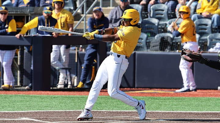 West Virginia University outfielder Skylar King