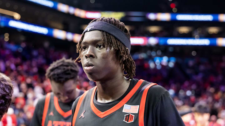 San Diego State Aztecs forward Magoon Gwath (0)