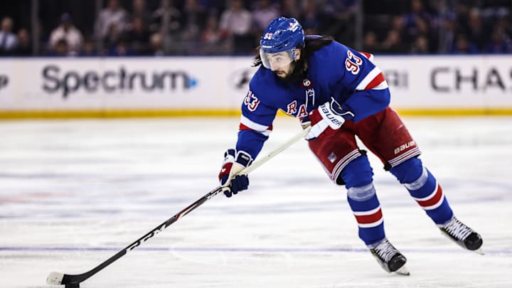 The Rangers' top center Mika Zibanejad