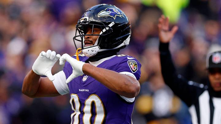 Baltimore Ravens tight end Isaiah Likely (80) reacts after scoring a touchdown against the Pittsburgh Steelers during the second half at M&T Bank Stadium. Mandatory Credit: Peter Casey-Imagn Images Baltimore Ravens tight end Isaiah Likely (80) reacts after scoring a touchdown against the Pittsburgh Steelers during the second half at M&T Bank Stadium. Mandatory Credit: Peter Casey-Imagn Images