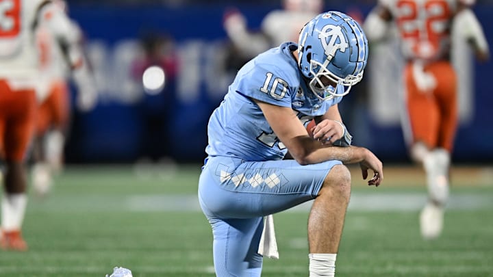 North Carolina quarterback Drake Maye