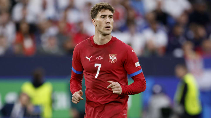 Dusan Vlahovic avec la Serbie